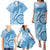 Micronesia FSM Family Matching Puletasi and Hawaiian Shirt Shark and Manta Classic Style