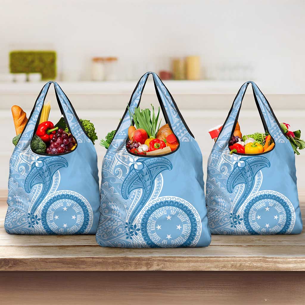 Micronesia FSM Grocery Bag Shark and Manta Classic Style