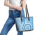 Micronesia FSM Leather Tote Bag Shark and Manta Classic Style