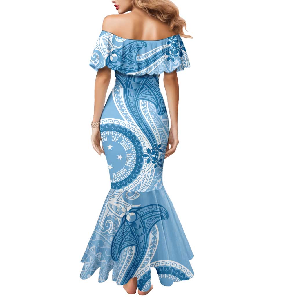 Micronesia FSM Mermaid Dress Shark and Manta Classic Style