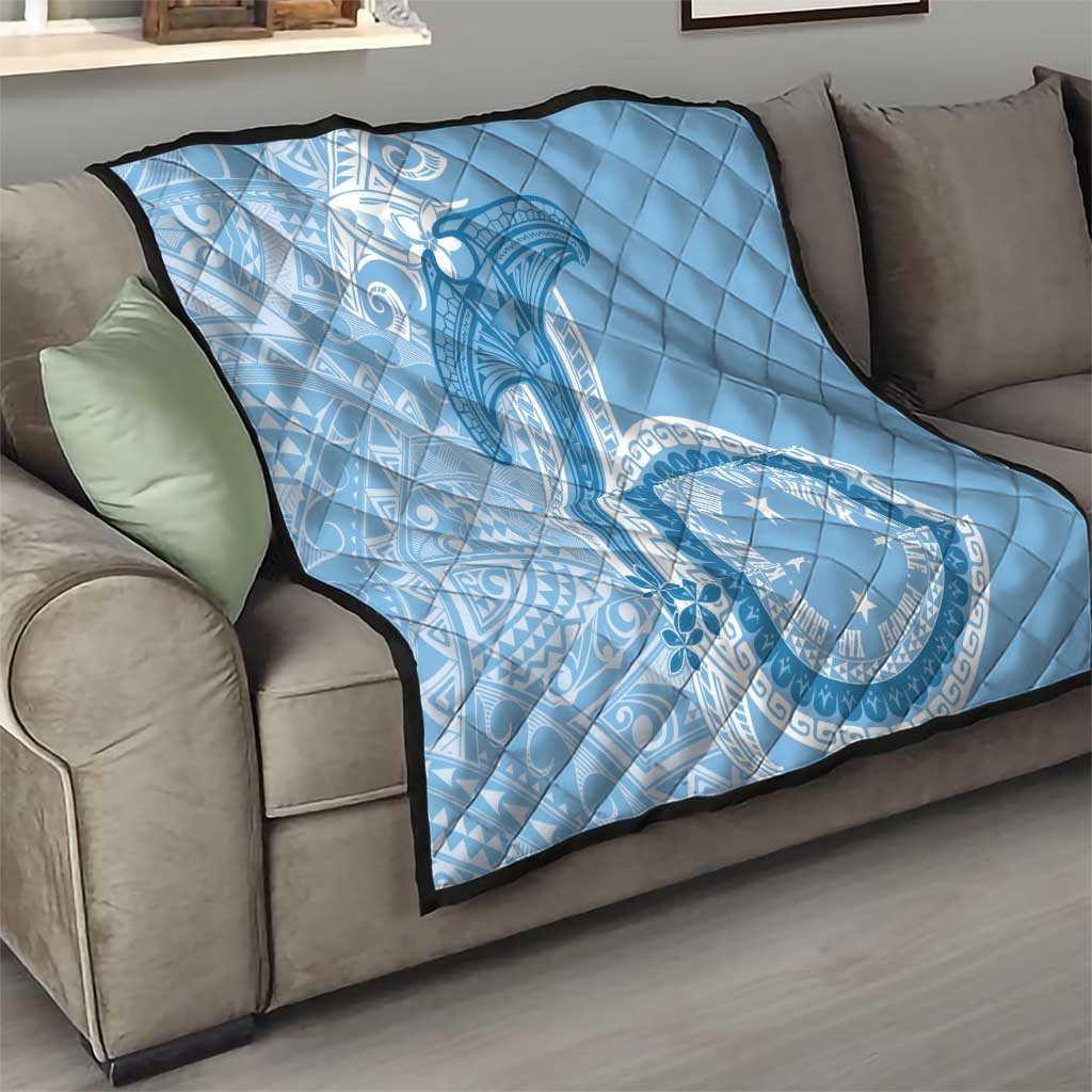 Micronesia FSM Quilt Shark and Manta Classic Style