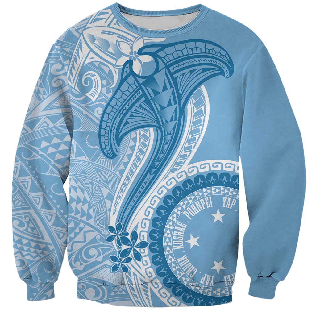 Micronesia FSM Sweatshirt Shark and Manta Classic Style