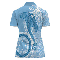 Micronesia FSM Women Polo Shirt Shark and Manta Classic Style