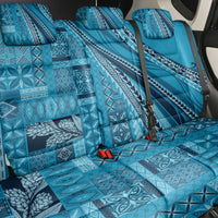 Pasifika Women's Day - Samoa Siapo Malu Tattoo Inspired Back Car Seat Cover Turquoise