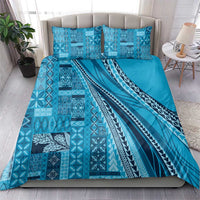 Pasifika Women's Day - Samoa Siapo Malu Tattoo Inspired Bedding Set Turquoise