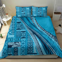 Pasifika Women's Day - Samoa Siapo Malu Tattoo Inspired Bedding Set Turquoise