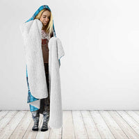 Pasifika Women's Day - Samoa Siapo Malu Tattoo Inspired Hooded Blanket Turquoise LT7 - Polynesian Pride