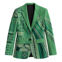 Pasifika Women's Day - Samoa Siapo Malu Tattoo Inspired Blazer Jade