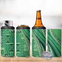 Pasifika Women's Day - Samoa Siapo Malu Tattoo Inspired 4 in 1 Can Cooler Tumbler Jade