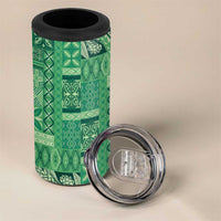 Pasifika Women's Day - Samoa Siapo Malu Tattoo Inspired 4 in 1 Can Cooler Tumbler Jade