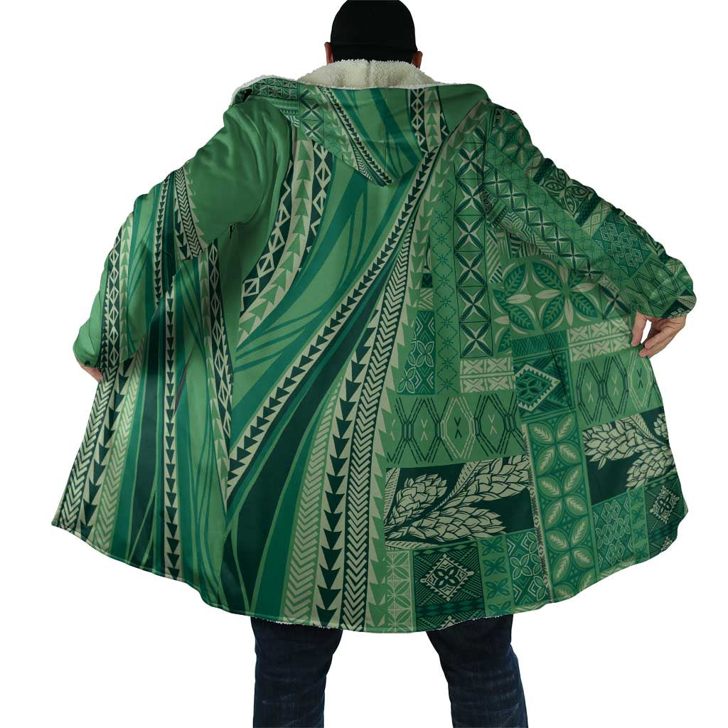 Pasifika Women's Day - Samoa Siapo Malu Tattoo Inspired Cloak Jade