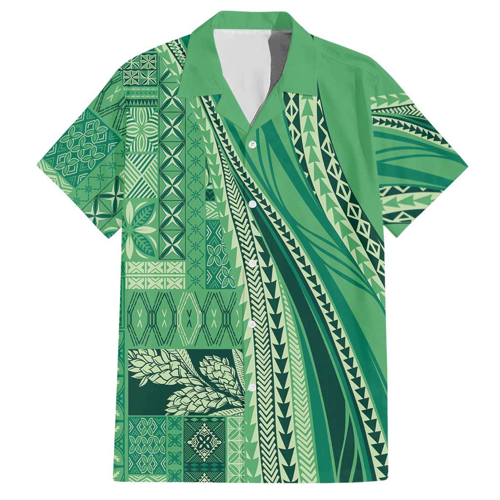 Pasifika Women's Day - Samoa Siapo Malu Tattoo Inspired Hawaiian Shirt Jade LT7 Jade - Polynesian Pride