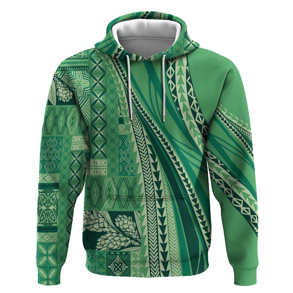 Pasifika Women's Day - Samoa Siapo Malu Tattoo Inspired Hoodie Jade