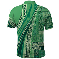 Pasifika Women's Day - Samoa Siapo Malu Tattoo Inspired Polo Shirt Jade LT7 - Polynesian Pride
