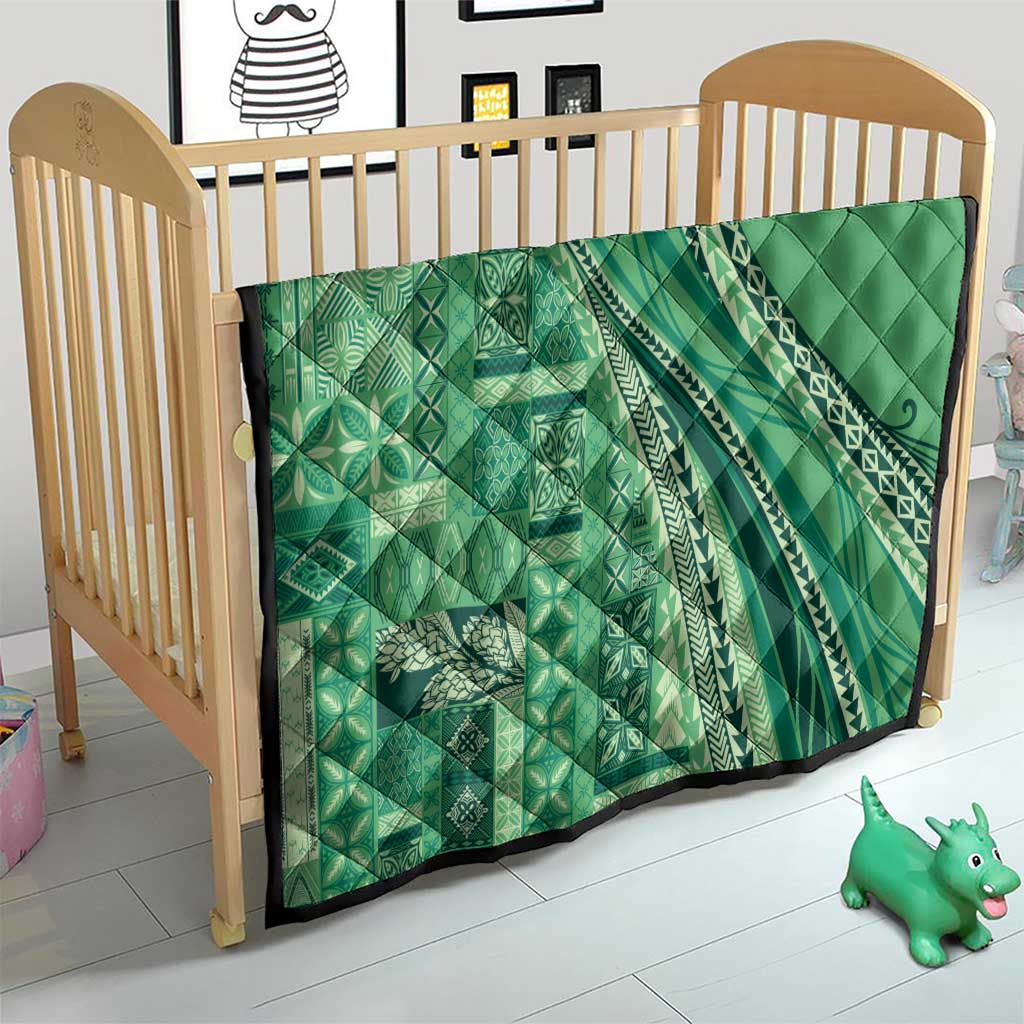 Pasifika Women's Day - Samoa Siapo Malu Tattoo Inspired Quilt Jade