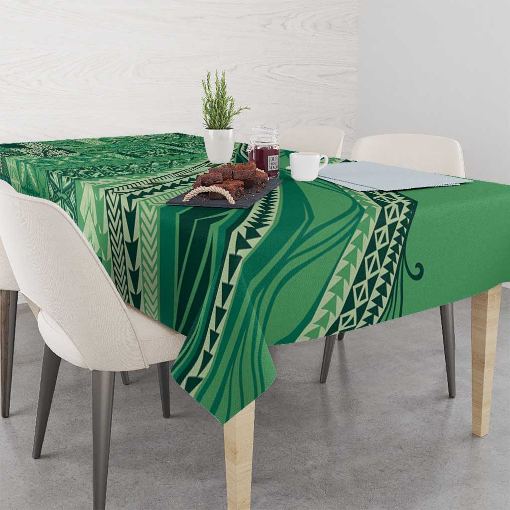 Pasifika Women's Day - Samoa Siapo Malu Tattoo Inspired Tablecloth Jade