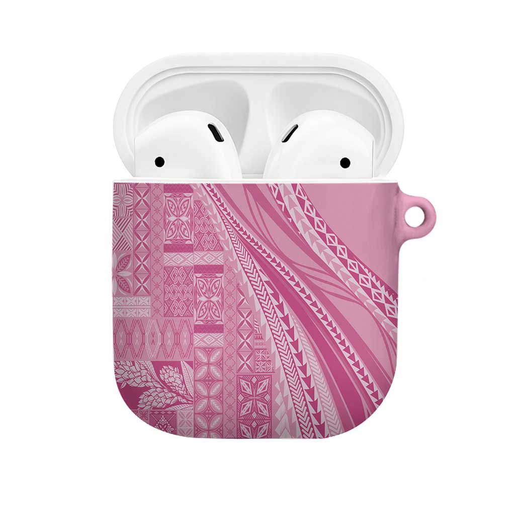 Pasifika Women's Day - Samoa Siapo Malu Tattoo Inspired AirPods Case Pink