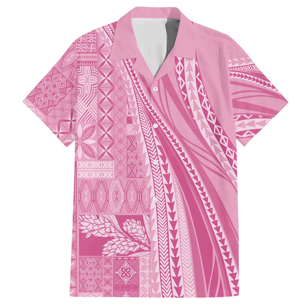 Pasifika Women's Day - Samoa Siapo Malu Tattoo Inspired Hawaiian Shirt Pink LT7 Pink - Polynesian Pride
