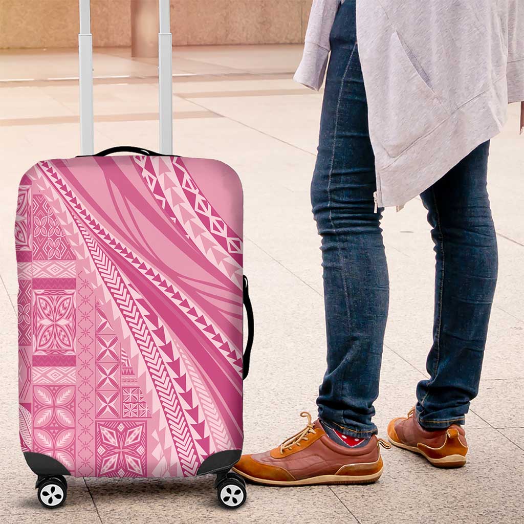 Pasifika Women's Day - Samoa Siapo Malu Tattoo Inspired Luggage Cover Pink