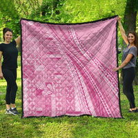 Pasifika Women's Day - Samoa Siapo Malu Tattoo Inspired Quilt Pink