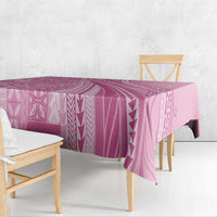 Pasifika Women's Day - Samoa Siapo Malu Tattoo Inspired Tablecloth Pink
