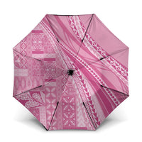Pasifika Women's Day - Samoa Siapo Malu Tattoo Inspired Umbrella Pink