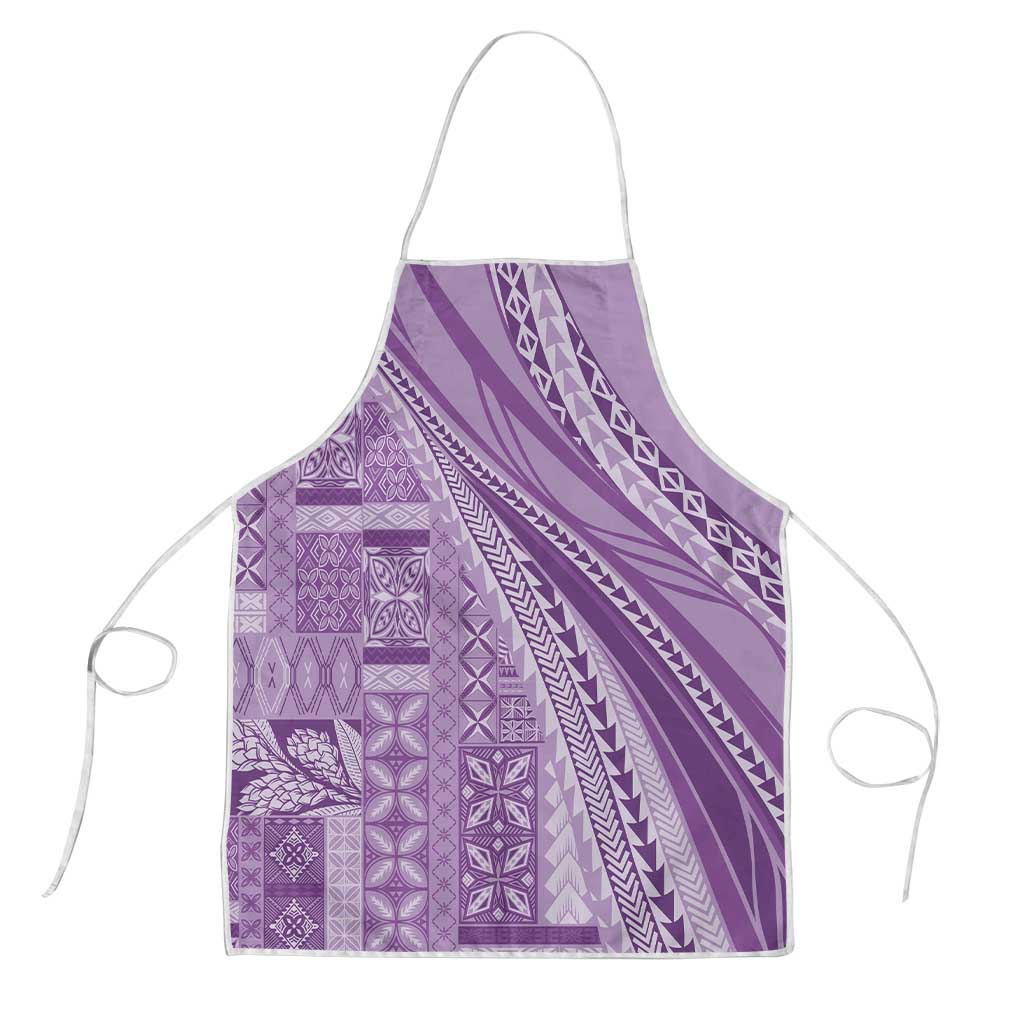 Pasifika Women's Day - Samoa Siapo Malu Tattoo Inspired Apron Lavender