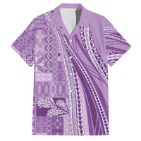 Pasifika Women's Day - Samoa Siapo Malu Tattoo Inspired Family Matching Puletasi and Hawaiian Shirt Lavender