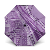 Pasifika Women's Day - Samoa Siapo Malu Tattoo Inspired Umbrella Lavender