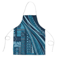 Pasifika Women's Day - Samoa Siapo Malu Tattoo Inspired Apron Navy Blue LT7 Navy Blue - Polynesian Pride
