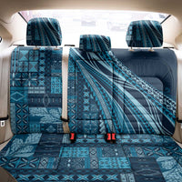 Pasifika Women's Day - Samoa Siapo Malu Tattoo Inspired Back Car Seat Cover Navy Blue