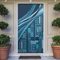 Pasifika Women's Day - Samoa Siapo Malu Tattoo Inspired Door Cover Navy Blue