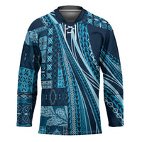 Pasifika Women's Day - Samoa Siapo Malu Tattoo Inspired Hockey Jersey Navy Blue