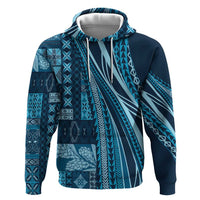 Pasifika Women's Day - Samoa Siapo Malu Tattoo Inspired Hoodie Navy Blue