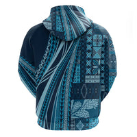 Pasifika Women's Day - Samoa Siapo Malu Tattoo Inspired Hoodie Navy Blue