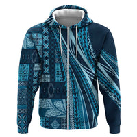 Pasifika Women's Day - Samoa Siapo Malu Tattoo Inspired Hoodie Navy Blue
