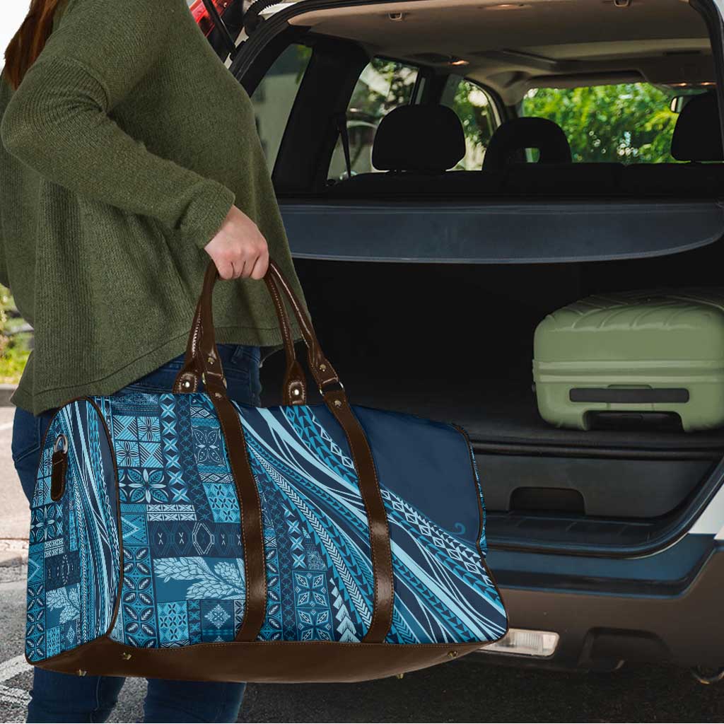 Pasifika Women's Day - Samoa Siapo Malu Tattoo Inspired Travel Bag Navy Blue LT7 - Polynesian Pride