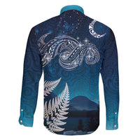 New Zealand Matariki Family Matching Off The Shoulder Long Sleeve Dress and Hawaiian Shirt Starry Night Style LT7 - Polynesian Pride