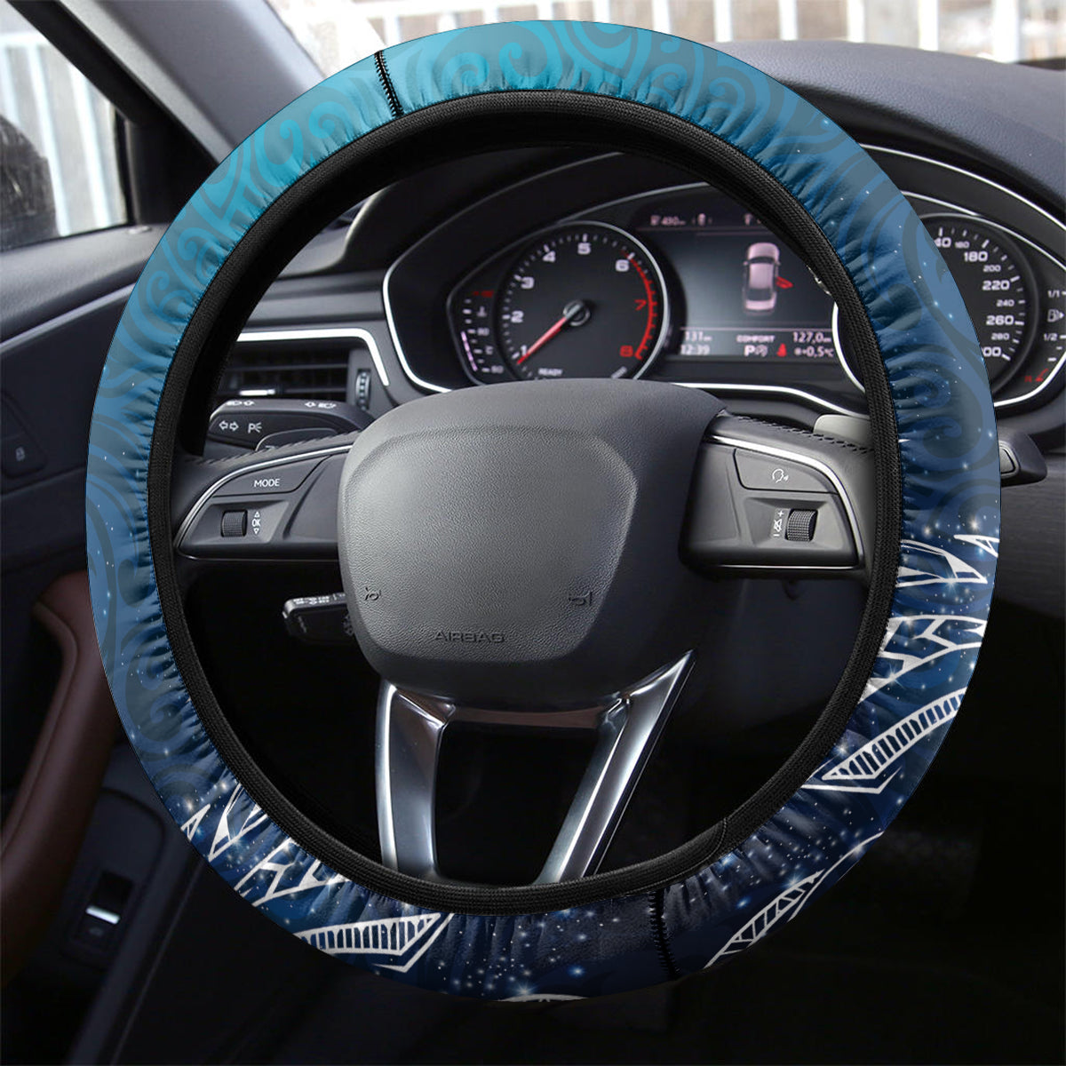 New Zealand Matariki Steering Wheel Cover Starry Night Style