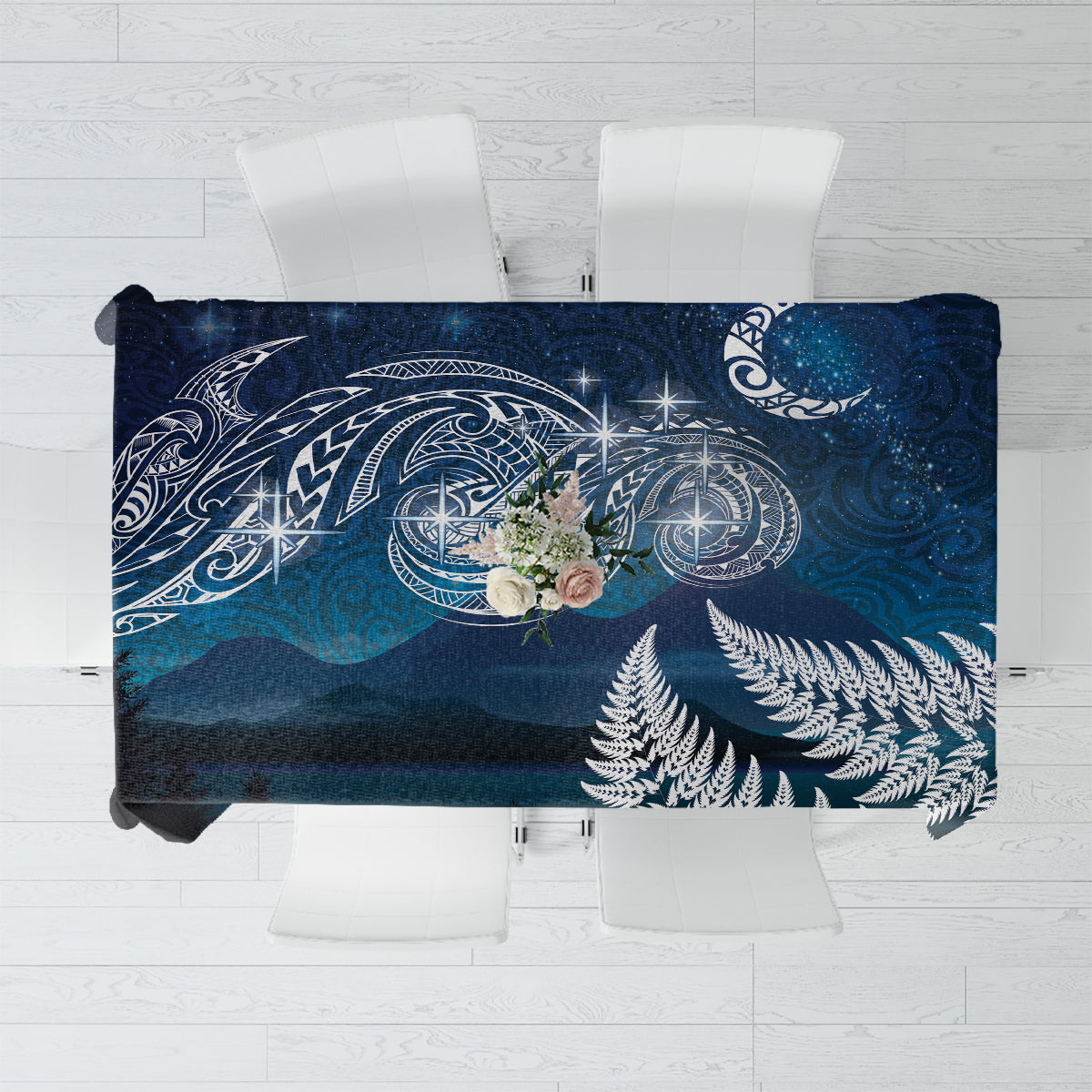 New Zealand Matariki Tablecloth Starry Night Style