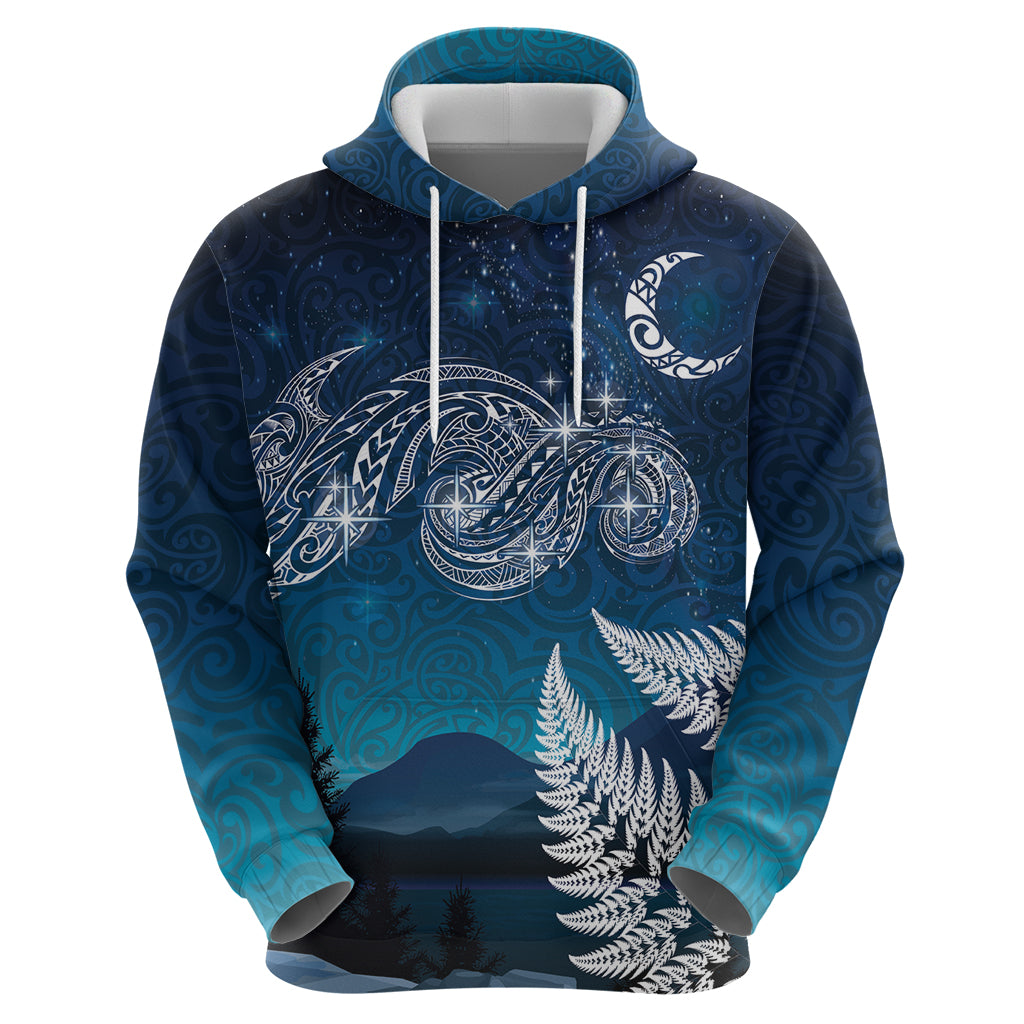 New Zealand Matariki Zip Hoodie Starry Night Style