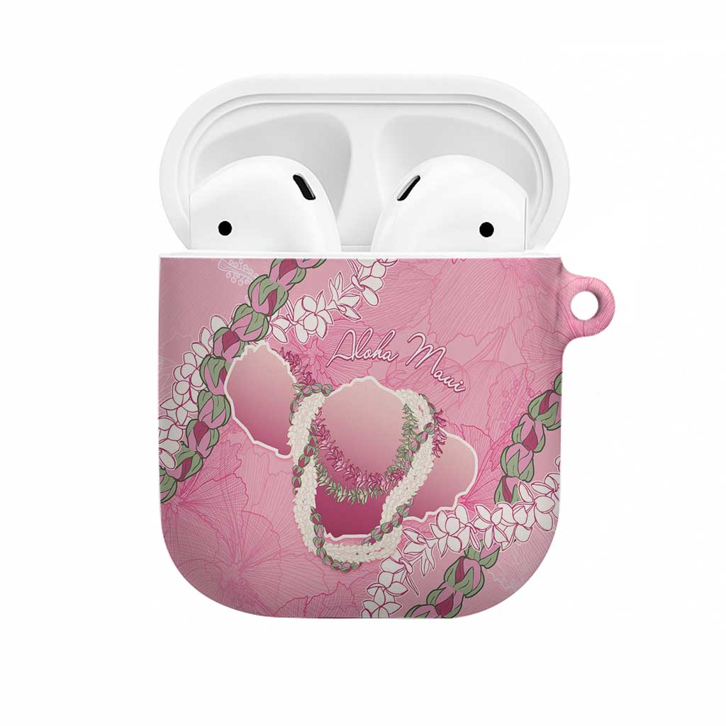 Hawaii Maui Island Flowers Lei AirPods Case Lokelani Rose Pink LT7 Pink - Polynesian Pride