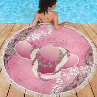 Hawaii Maui Island Flowers Lei Beach Blanket Lokelani Rose Pink LT7 - Polynesian Pride