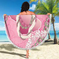 Hawaii Maui Island Flowers Lei Beach Blanket Lokelani Rose Pink LT7 - Polynesian Pride
