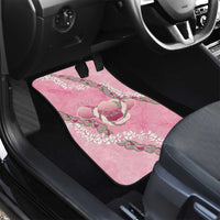 Hawaii Maui Island Flowers Lei Car Mats Lokelani Rose Pink LT7 - Polynesian Pride