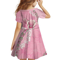 Hawaii Maui Island Flowers Lei Family Matching Mermaid Dress and Hawaiian Shirt Lokelani Rose Pink