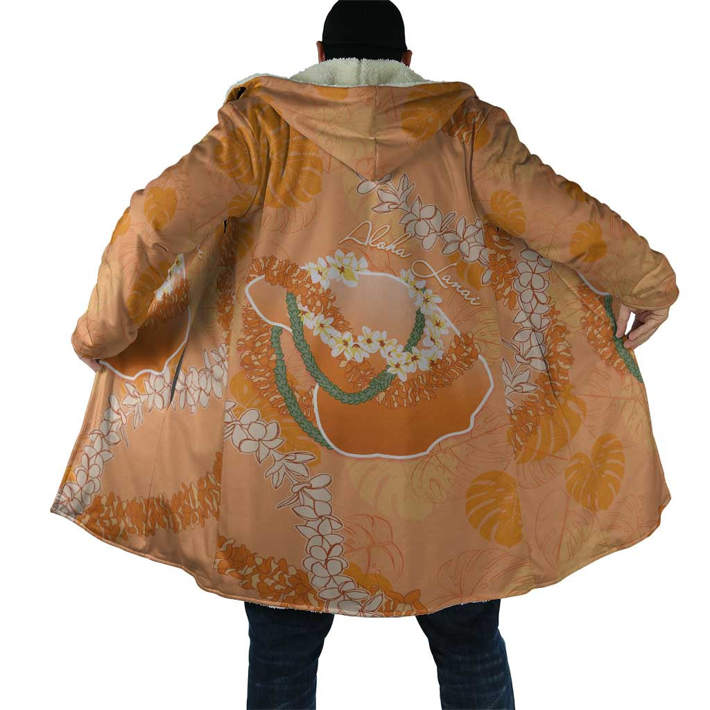 Hawaii Lanai Island Flowers Lei Cloak Orange Kaunaoa Mix Maile LT7 - Polynesian Pride