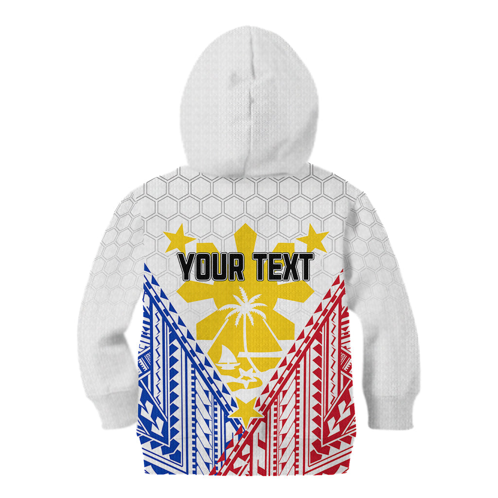 Personalised Philippines Mix Guam Kid Hoodie Filipino Flag Style LT7 - Polynesian Pride