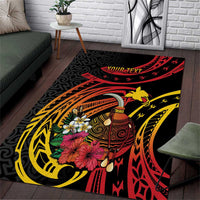Personalized Milne Bay Area Rug PNG Lime Pot with Oro Tapa