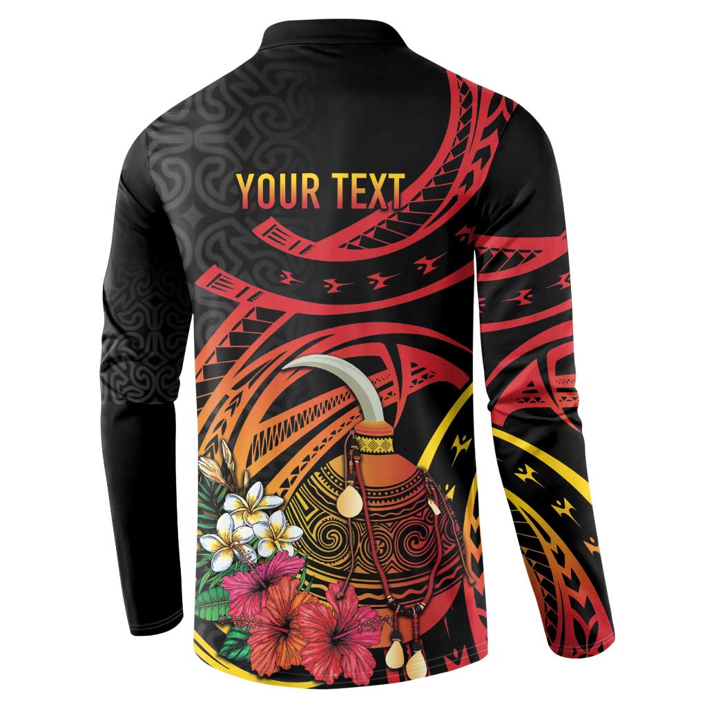 Personalized Milne Bay Button Sweatshirt PNG Lime Pot with Oro Tapa